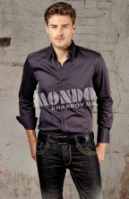 Мужская рубашка черного цвета классика Mondo
