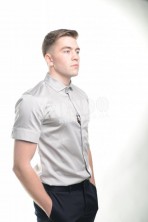 Мужская рубашка с коротким рукавом