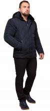 Надёжная куртка на зиму для мужчин цвет тёмно-синий модель 19121 (ОСТАЛСЯ ТОЛЬКО 48(M))