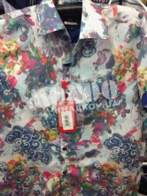 Мужская рубашка  с цветочным  узором Mondo