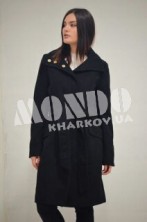 Пальто черное женское на кнопках H&M