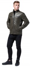 Стильная куртка осенне-весенняя мужская цвет хаки модель 2612