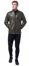 Модная куртка на мужчину осенне-весенняя цвет хаки модель 4129