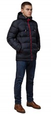 Куртка зимняя для мужчин цвет темно-синий-красный модель 10168 (ОСТАЛСЯ ТОЛЬКО 50(L))