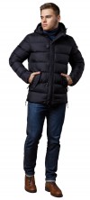Практичная зимняя курточка чёрная модель 20180 (ОСТАЛСЯ ТОЛЬКО 46(S))