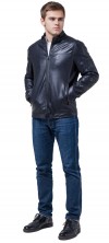 Куртка мужская осенняя тёмно-синего цвета модель 4834 (ОСТАЛСЯ ТОЛЬКО 50(L))