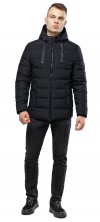 Модная мужская осенняя куртка чёрная модель 6008 (ОСТАЛСЯ ТОЛЬКО 42(2XS))