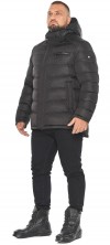 Тёплая мужская куртка чёрная на зиму модель 49768 54 (XXL)