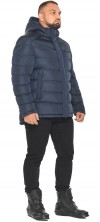 Мужская тёмно-синяя куртка оригинальная зимняя модель 49768
