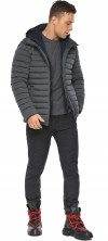 Куртка – воздуховик стильный зимний мужской цвет мокрый асфальт модель 48210 (ОСТАЛСЯ ТОЛЬКО 48(M))