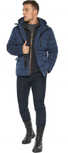 Куртка – воздуховик с карманами осенний мужской цвет джинс модель 15078 (ОСТАЛСЯ ТОЛЬКО 48(M))