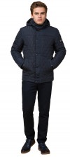 Стёганая осенне-весенняя куртка на мужчину синяя модель 24534 (ОСТАЛСЯ ТОЛЬКО 46(S)) 48 (M)