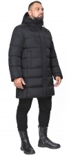 Куртка стильная мужская большого размера чёрная модель 35610 (ОСТАЛСЯ ТОЛЬКО 56(3XL))