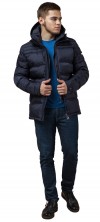 Зимняя куртка темно-синяя для мужчин модель 26055