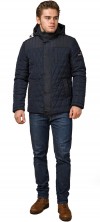 Стильная осенняя куртка мужская синяя модель 30538 (ОСТАЛСЯ ТОЛЬКО 46(S)) 48 (M)